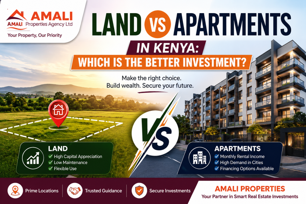 Land vs Apartments in Kenya: Which is the Better Investment?